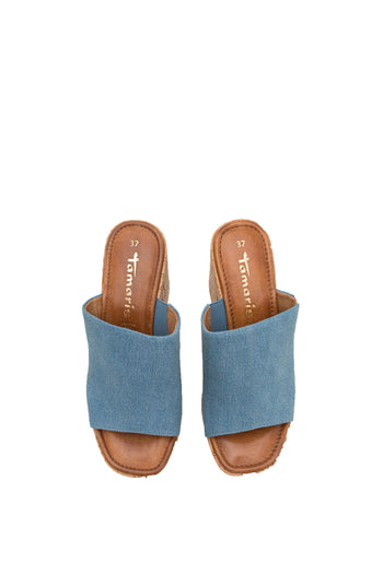 Sandalo scalzato fascione jeans Tamaris - 5