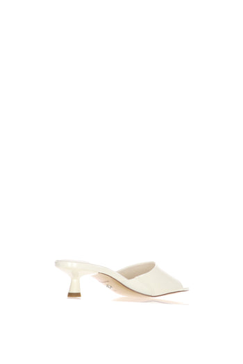 Sandalo scalzato mules tacco kitten - 5