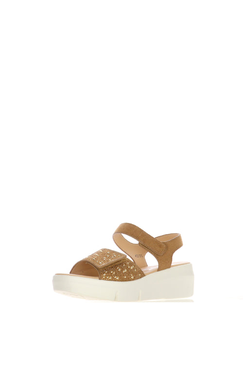 Sandalo scamosciato con velcro - 2