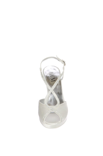Sandalo sposa Grace con incrocio Swarovsky I AM Bride - 5