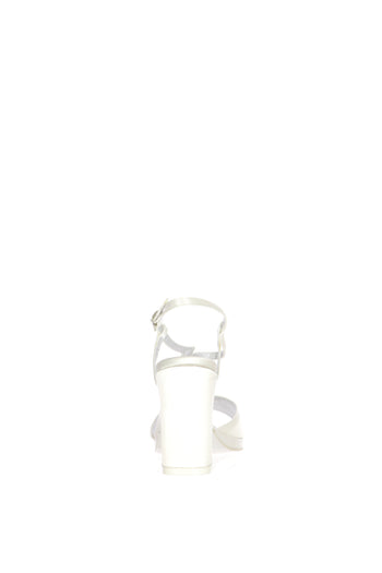 Sandalo sposa con dettaglio Swarovski tacco doppio 5135 - 4