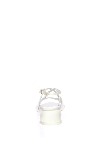 Sandalo sposa con incrocio di Swarovski tacco basso Joel 1039Q30 - 4