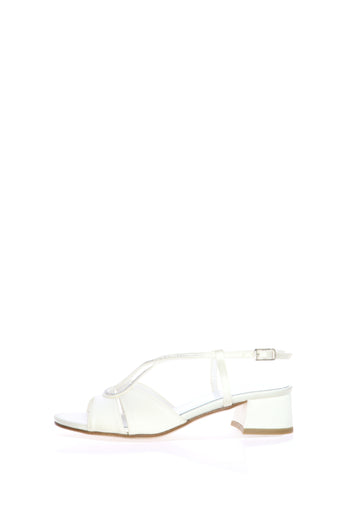 Sandalo sposa con incrocio di Swarovski tacco basso Joel 1039Q30 - 5