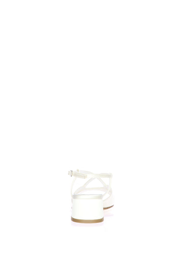 Sandalo sposa con incrocio di Swarovski tacco basso Joel 1039Q30 - 10