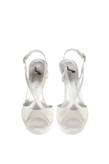 Sandalo sposa in raso Lidia 100 - 5