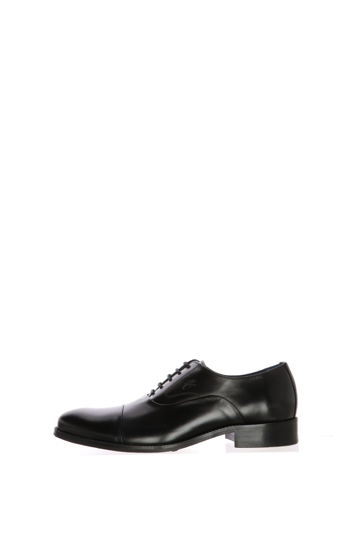 Scarpa allacciata oxford elegante cuoio, blu e nero 2