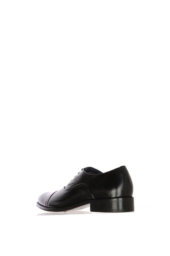 Scarpa allacciata oxford elegante cuoio, blu e nero - 8