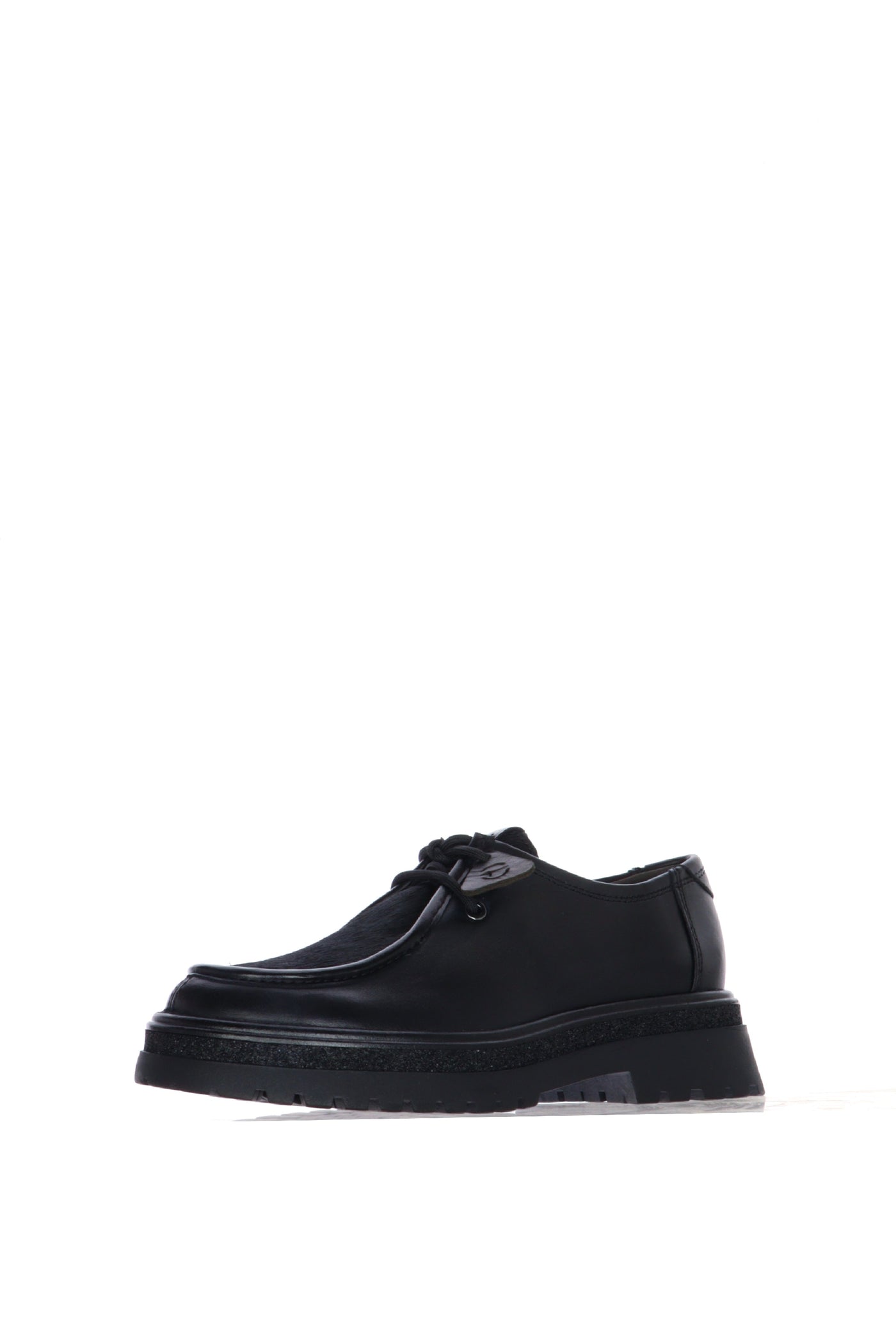 Scarpa ingegnere con inserto in cavallino e suola chuncky carroarmato 2
