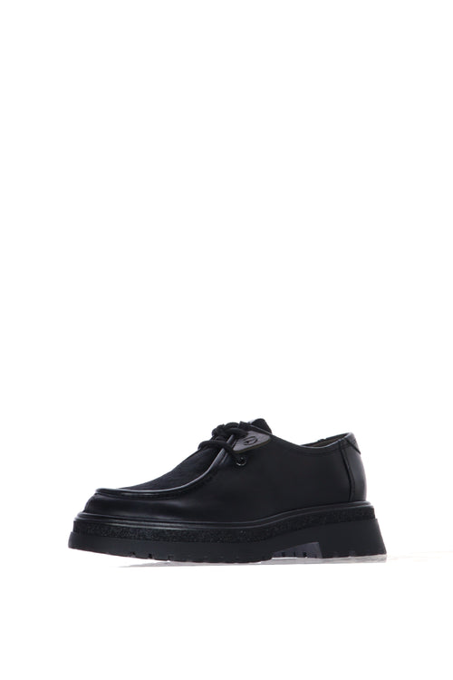 Scarpa ingegnere con inserto in cavallino e suola chuncky carroarmato - 2