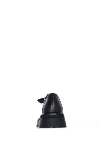 Scarpa ingegnere con inserto in cavallino e suola chuncky carroarmato - 4