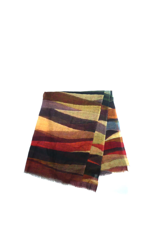 Sciarpa multicolor in lana Acquamarine - 1