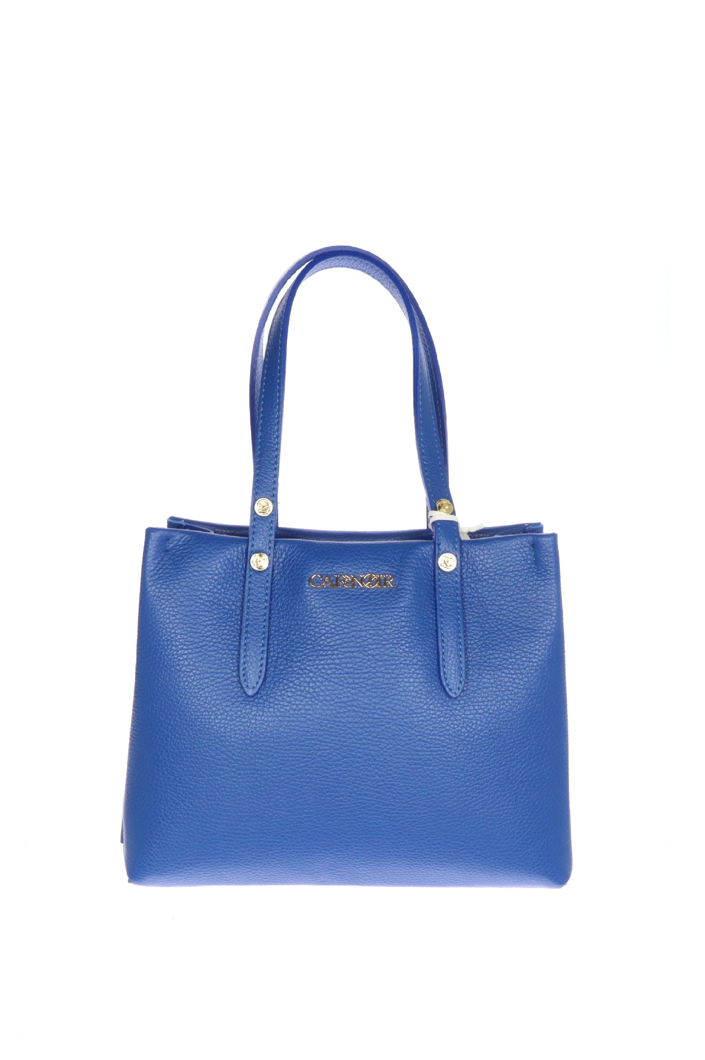 Shopping in vera pelle blu elettrico CafèNoir
