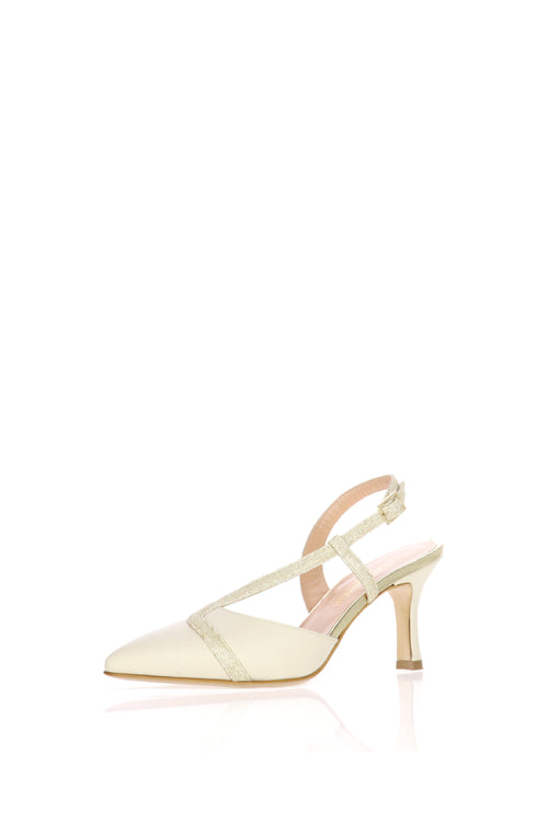 Slingback in pelle con tacco Soffice Sogno - 2
