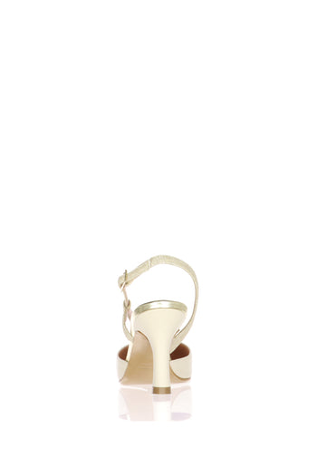 Slingback in pelle con tacco Soffice Sogno - 5