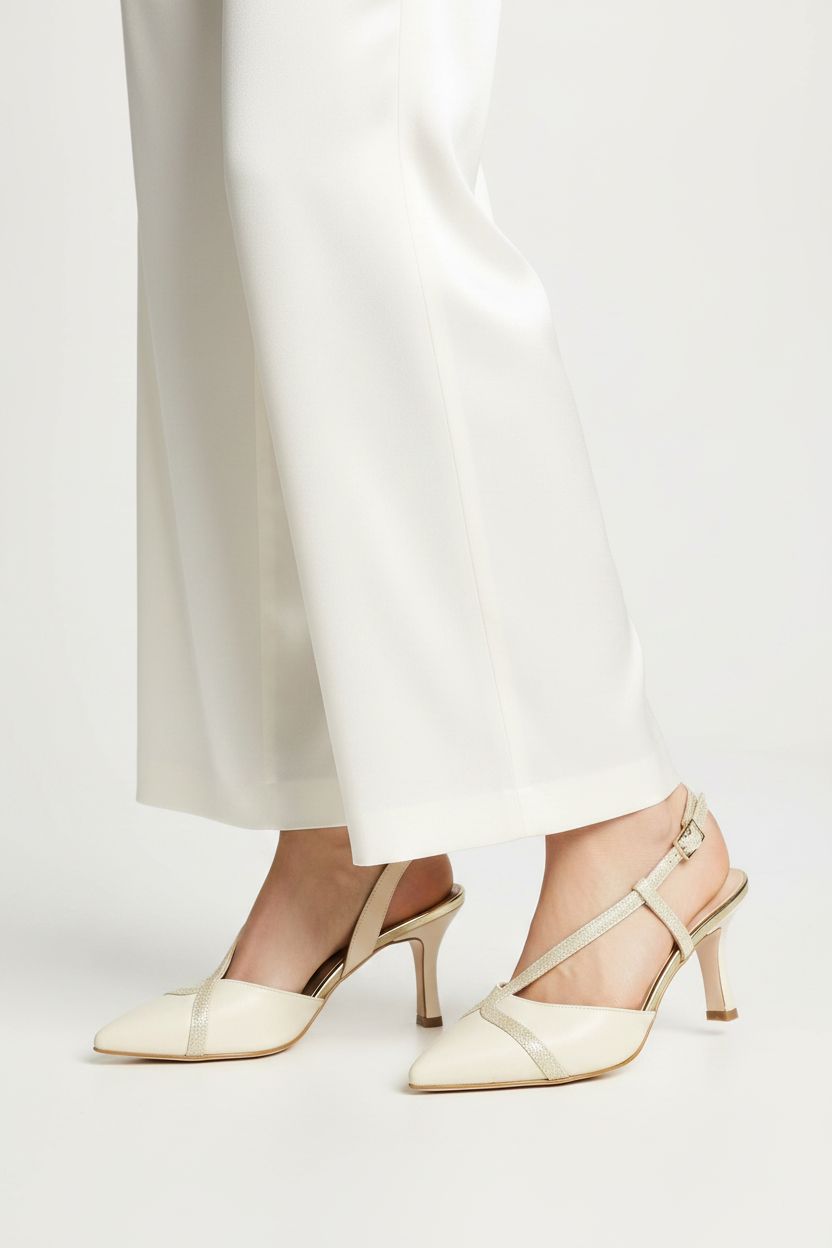 Slingback in pelle con tacco Soffice Sogno 2