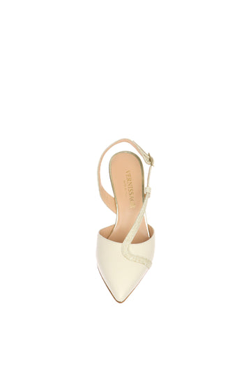 Slingback in pelle con tacco Soffice Sogno - 3