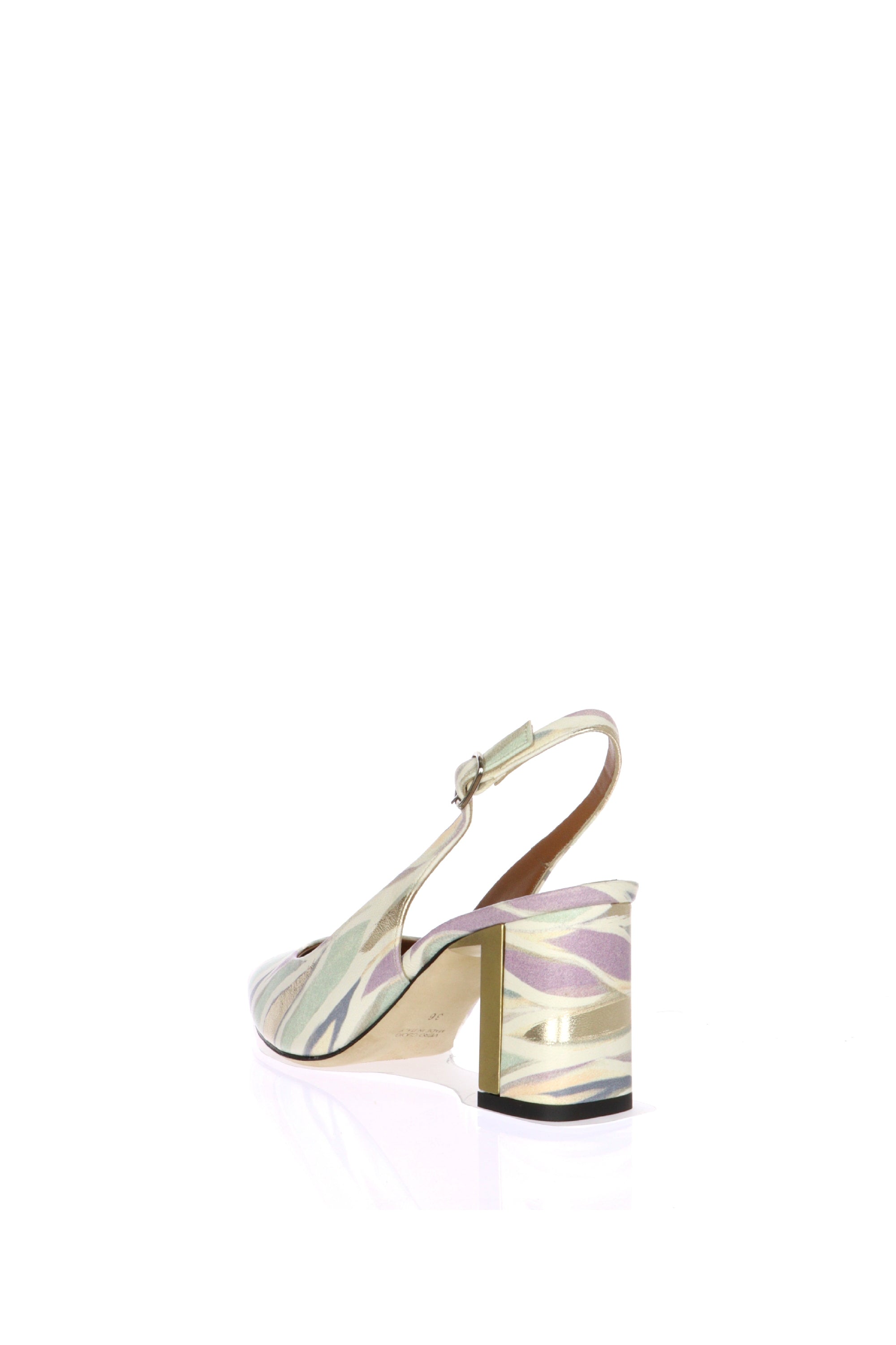 Slingback in pelle dai colori striati Legazzelle