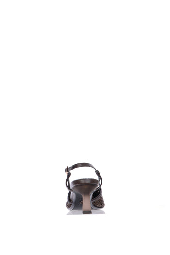 Slingback in pelle intrecciata con tacco basso Tamaris - 16