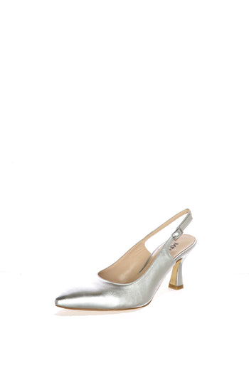 Slingback argento e oro tacco medio dal 33 al 44 - 3