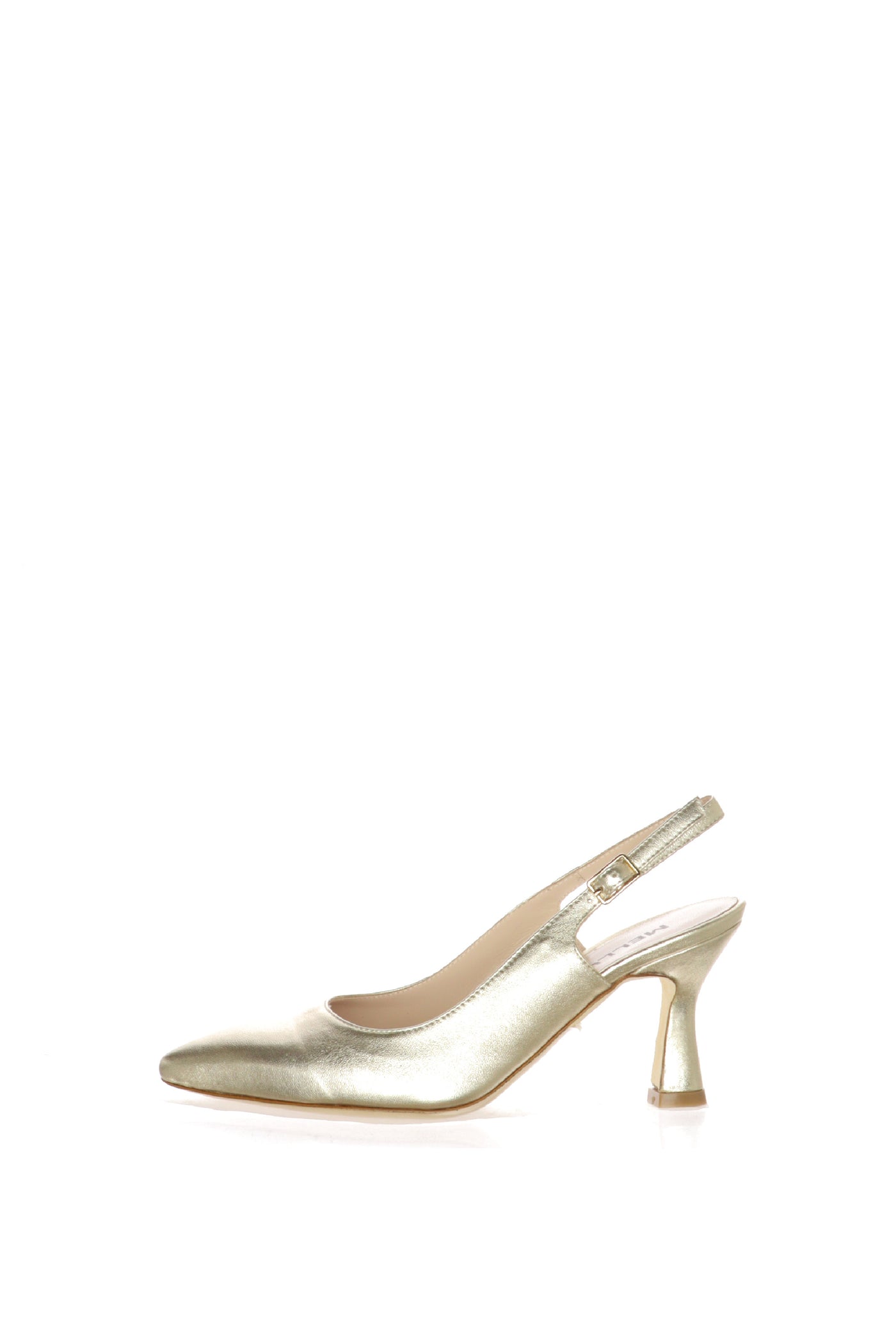 Slingback argento e oro tacco medio dal 33 al 44