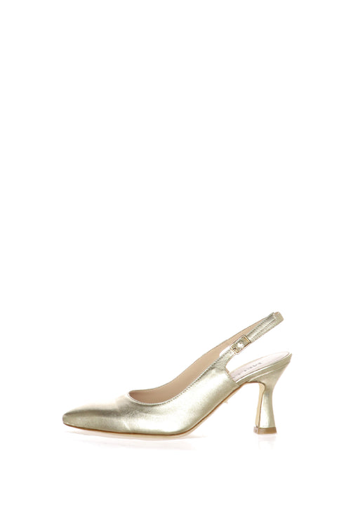 Slingback argento e oro tacco medio dal 33 al 44 - 1
