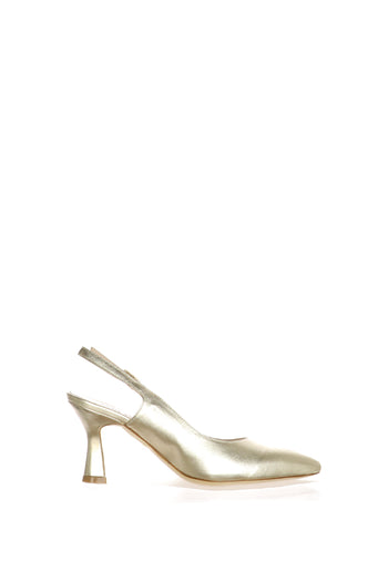 Slingback argento e oro tacco medio dal 33 al 44 - 5