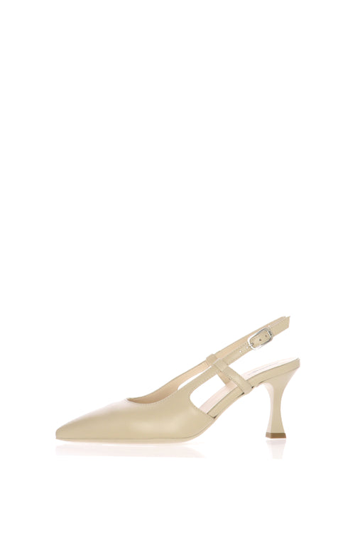 Slingback in pelle nero e beige Nero Giardini - 1