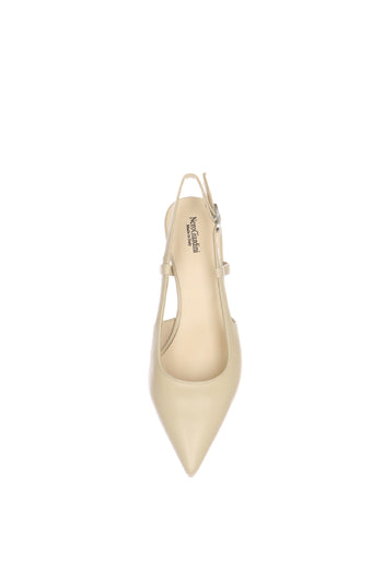 Slingback in pelle nero e beige Nero Giardini - 10