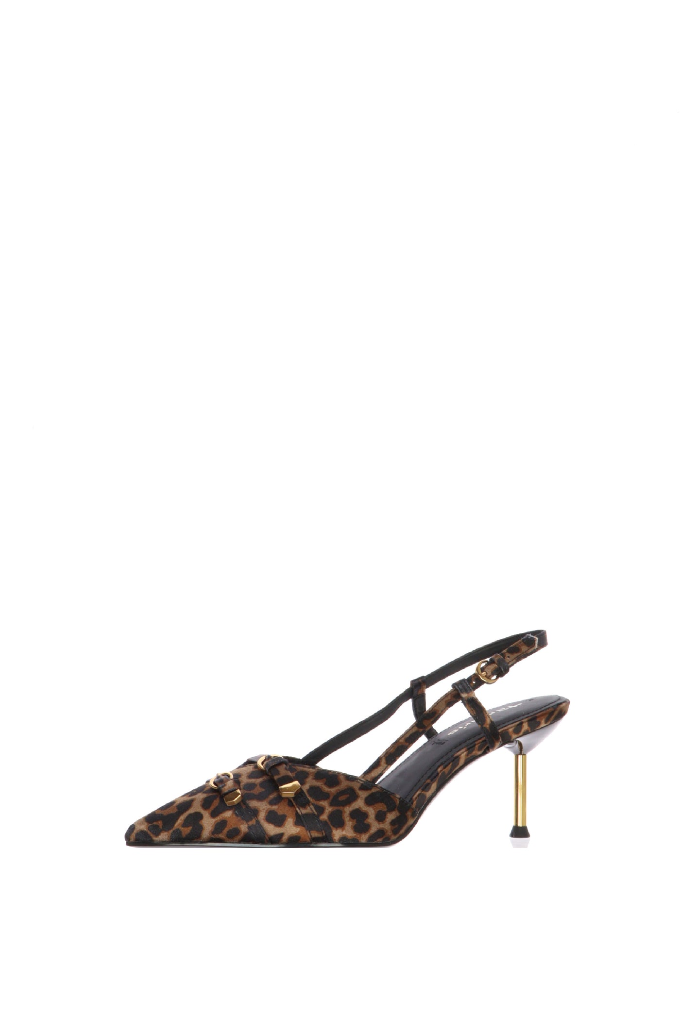 Slingback leopard con fibiette e tacco stiletto 2