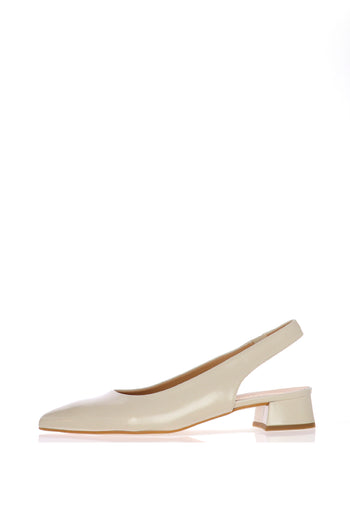 Slingback nera e beige bassa fino al n 44 Melluso - 5