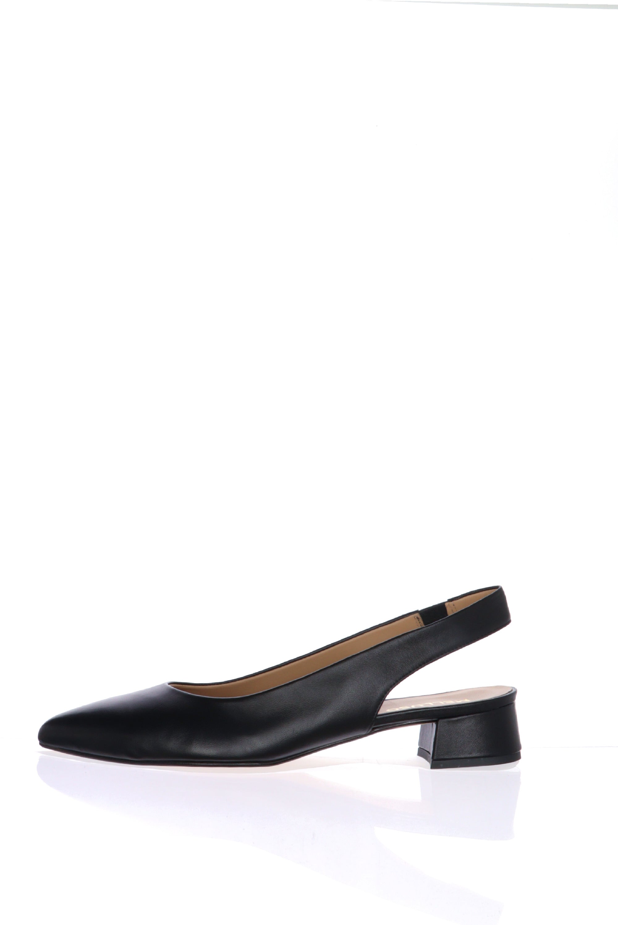 Slingback nera e beige bassa fino al n 44 Melluso
