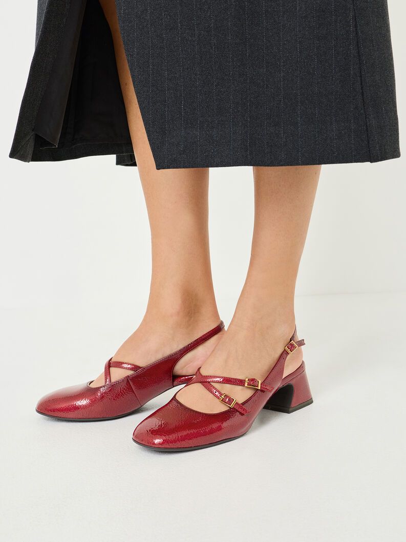 Slingback rossa Stile Mary Jane Tamaris con Plantare touch it 2