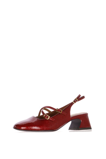 Slingback rossa Stile Mary Jane Tamaris con Plantare touch it - 5