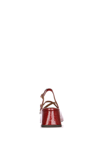 Slingback rossa Stile Mary Jane Tamaris con Plantare touch it - 5