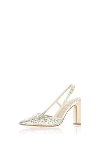 Slingback tacco alto punta strass Tamaris - 3