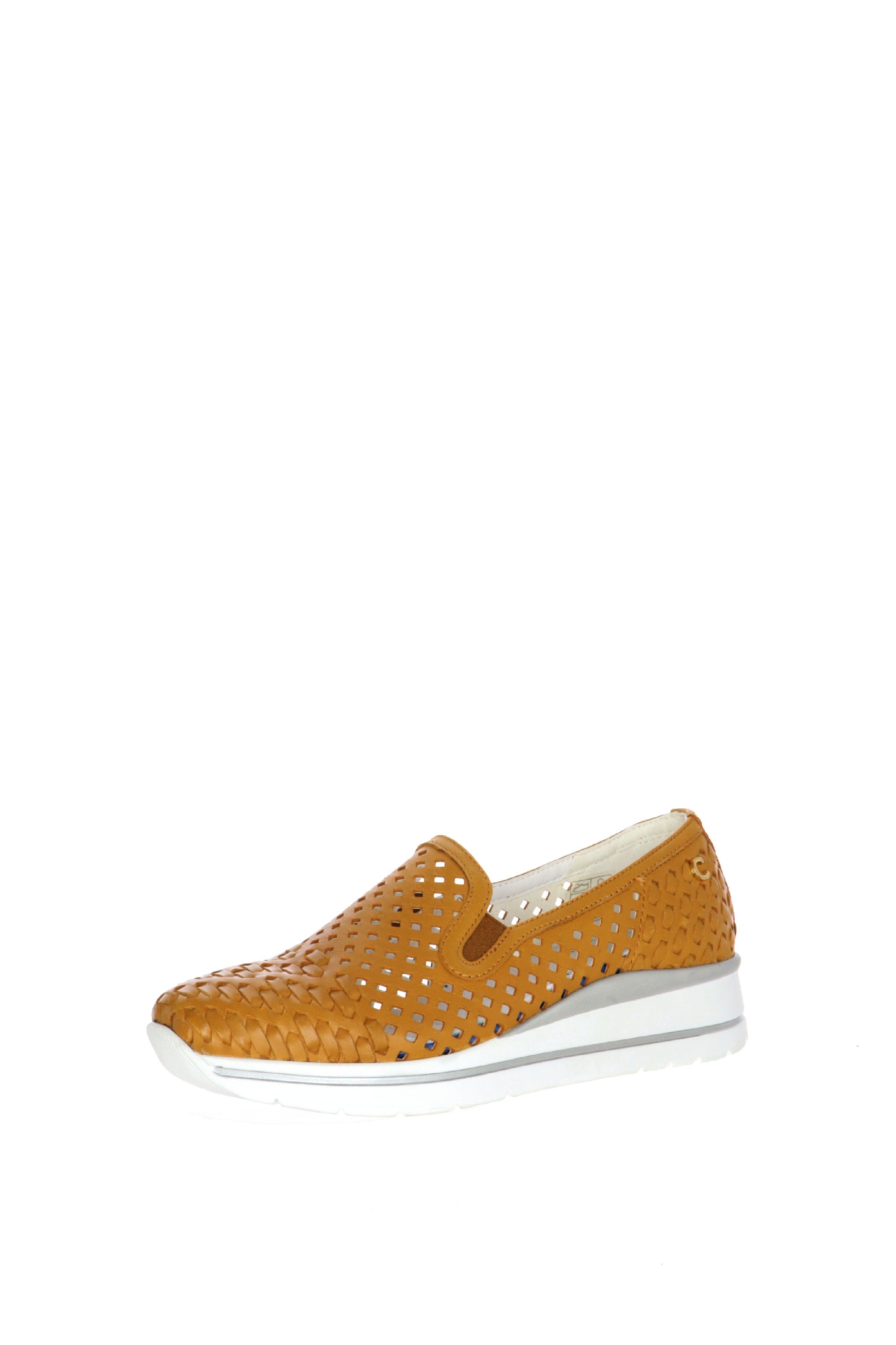 Slip on in vera pelle traforata Cinzia Soft