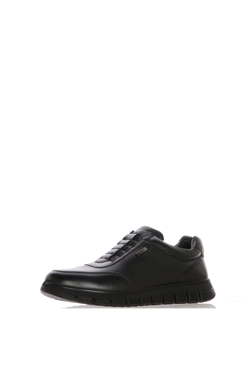 Sneaker comoda da passeggio in pelle nera - 2