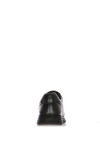 Sneaker comoda da passeggio in pelle nera - 5