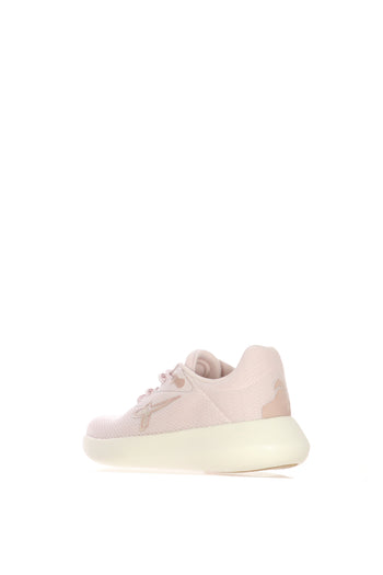 Sneaker elastica in tessuto traspirante rosa - 4