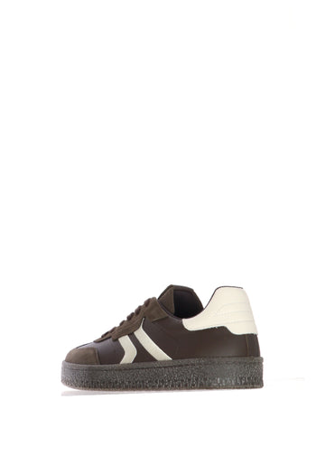 Sneaker in camoscio con suola crepe - 4