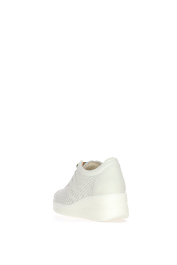 Sneaker pelle con  lacci colorati Melluso Numeri Grandi e Piccoli - 4