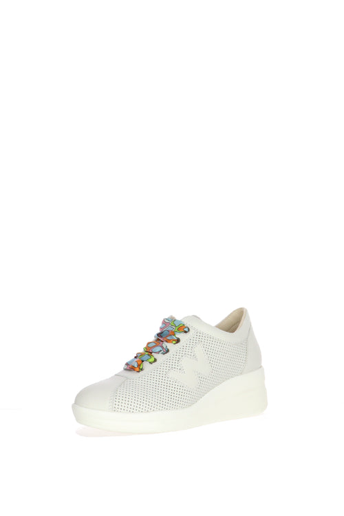 Sneaker pelle con  lacci colorati Melluso Numeri Grandi e Piccoli - 2