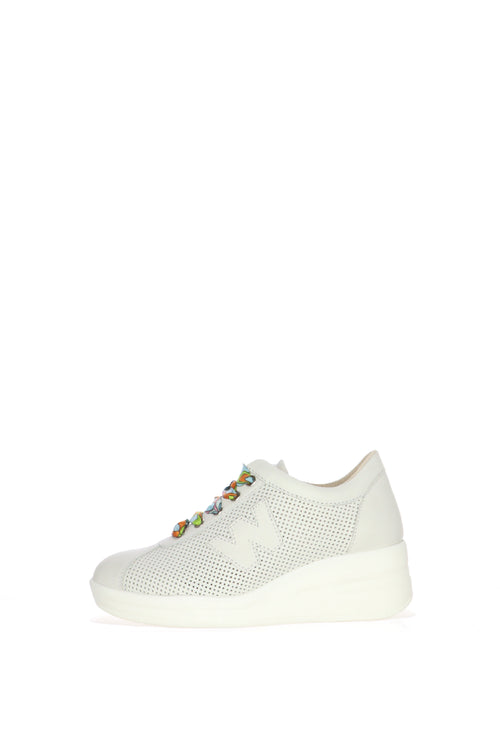 Sneaker pelle con  lacci colorati Melluso Numeri Grandi e Piccoli - 1