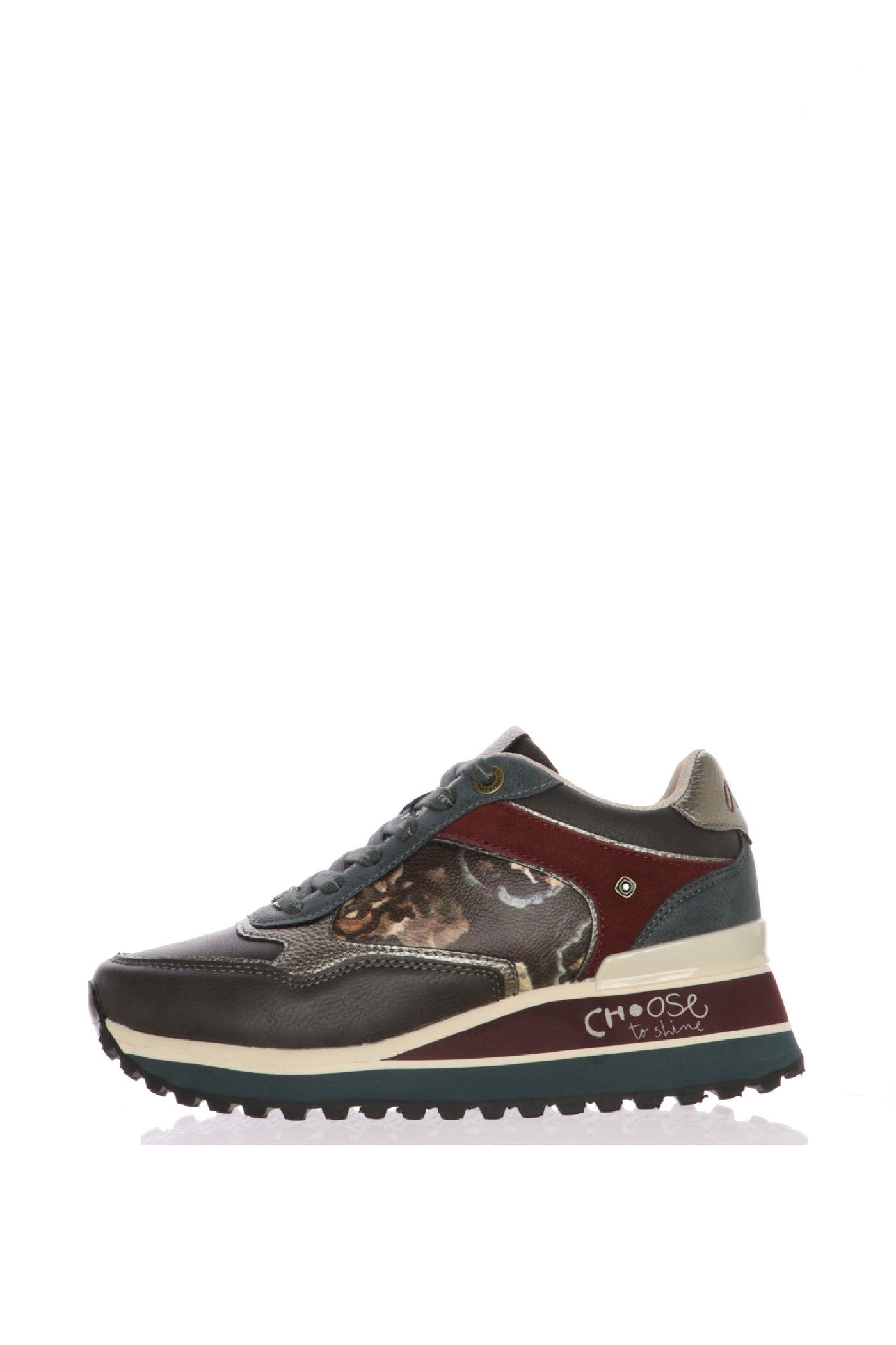 Sneakers London  in pelle e camoscio grigio Anekke