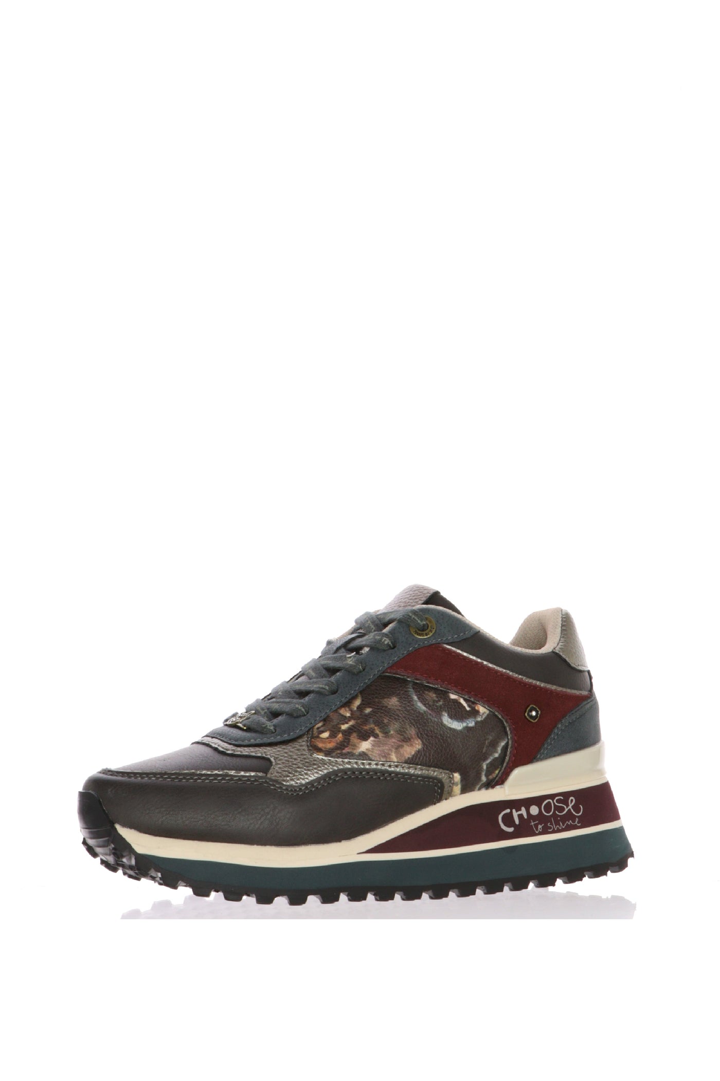 Sneakers London  in pelle e camoscio grigio Anekke 2