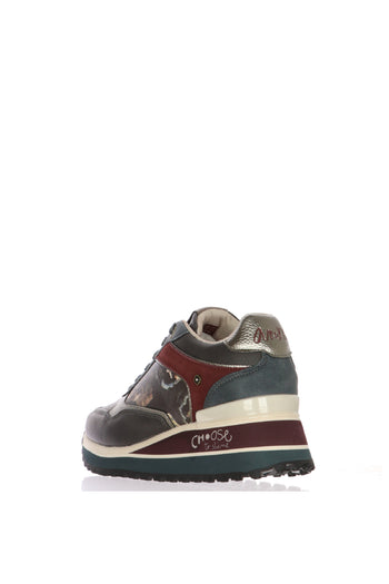 Sneakers London  in pelle e camoscio grigio Anekke - 5