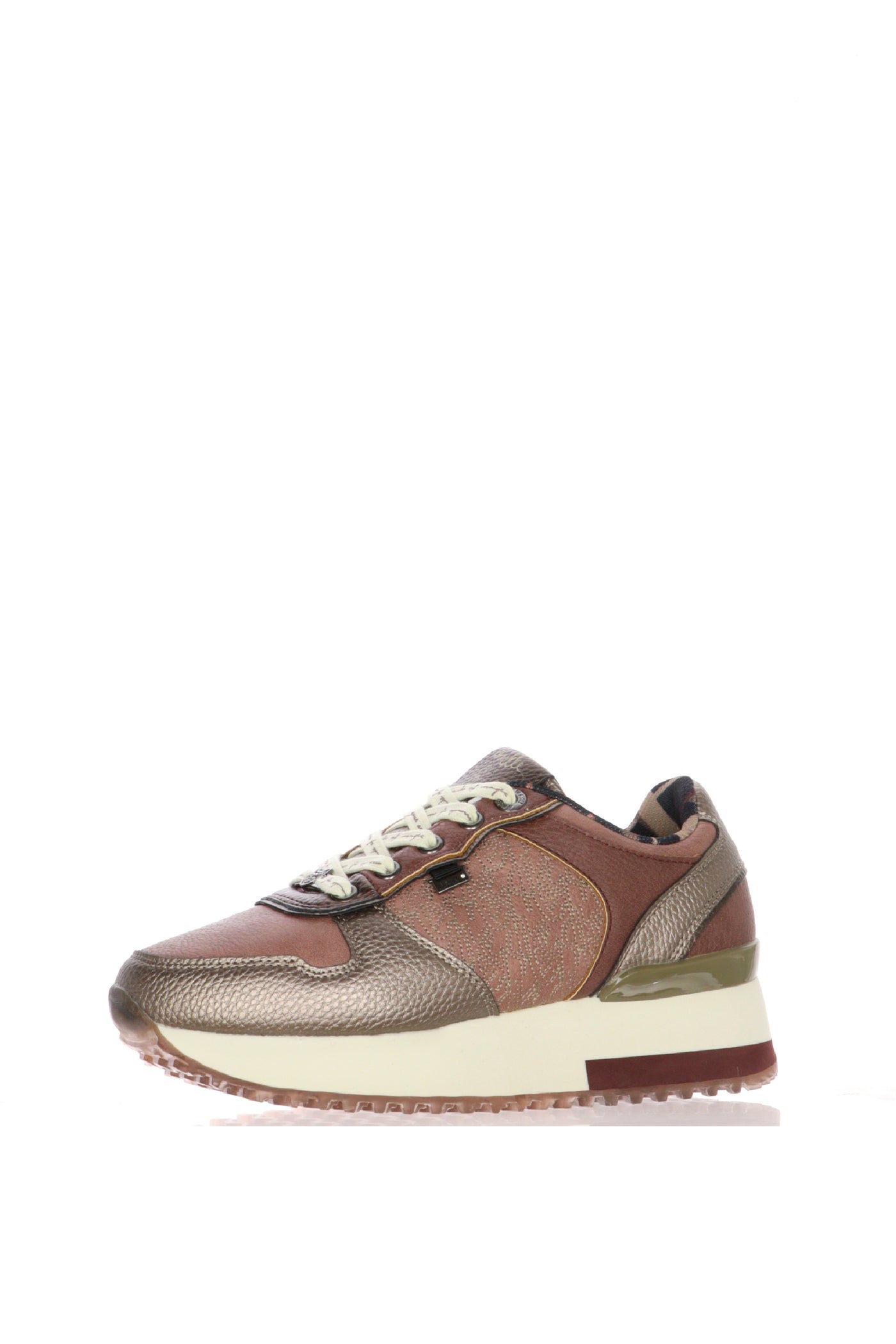 Sneakers Oxford rosa  in pelle Anekke