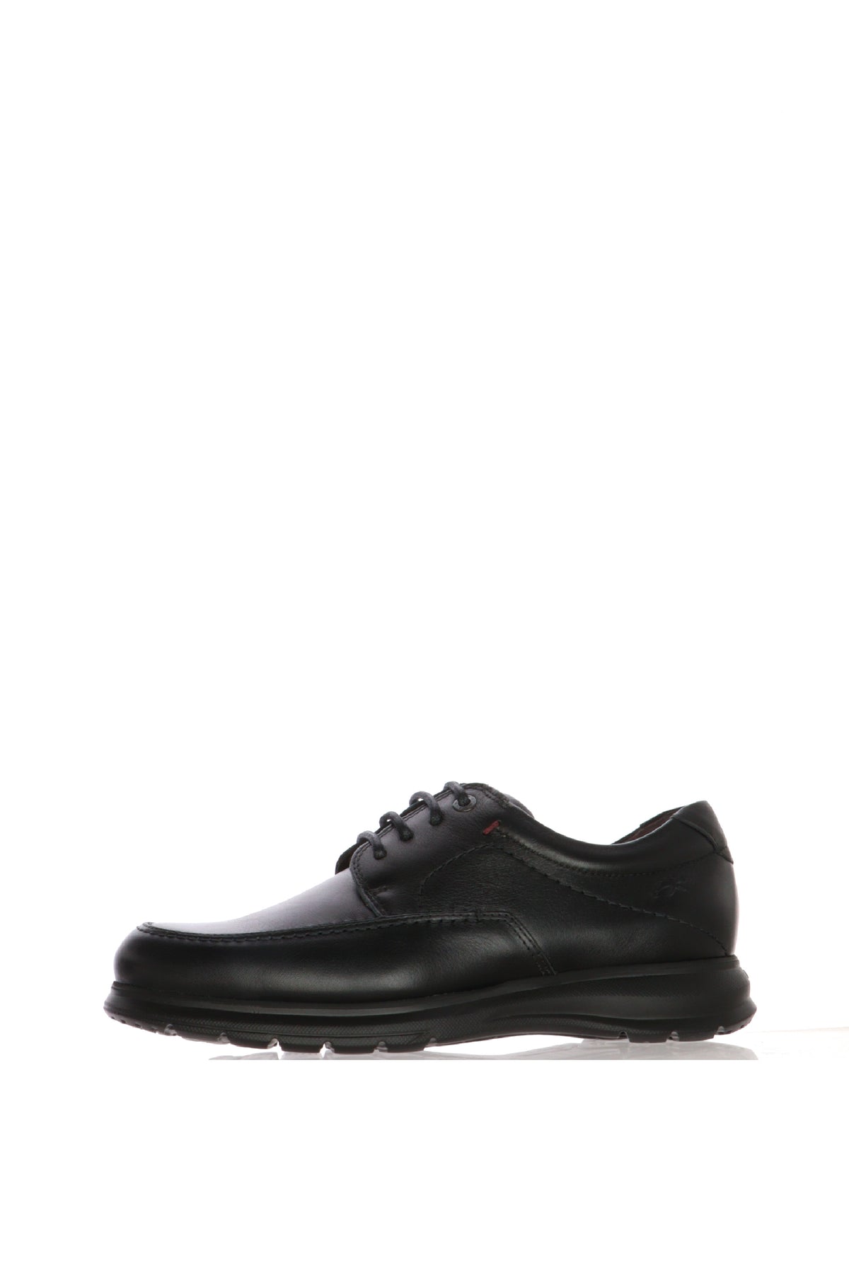 Sneakers allacciata in pelle nero