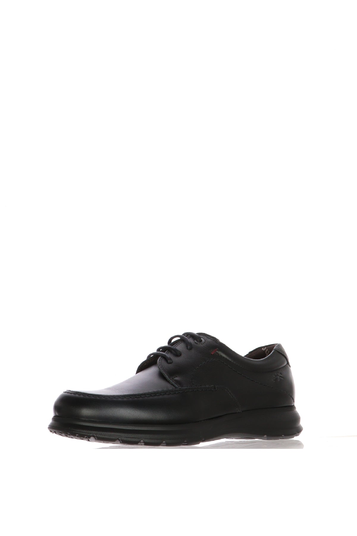 Sneakers allacciata in pelle nero