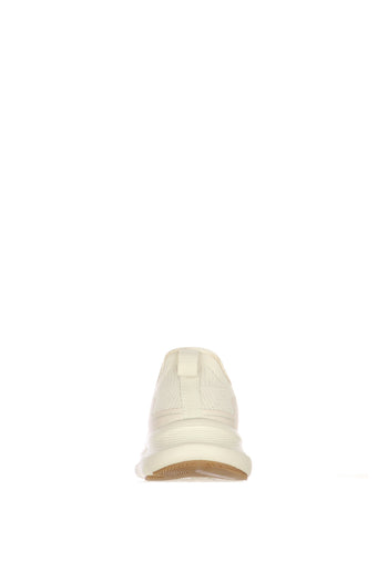 Sneakers beige in tessuto elastico - 6